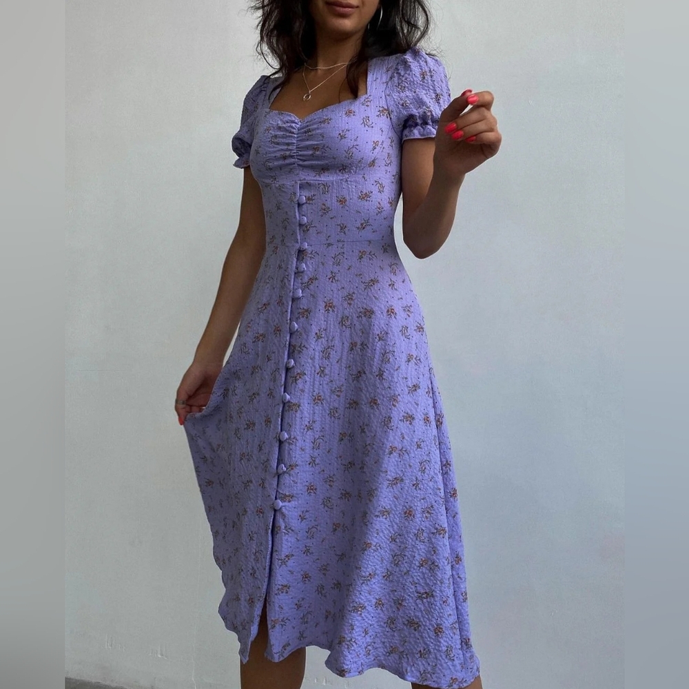 Summer Vintage Boho Beach Retro Print  Sundress